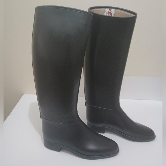 Cottage Craft Black Rubber Lined Equestrian Boots Women's Size 39M (8.5 US) - Picture 9 of 15